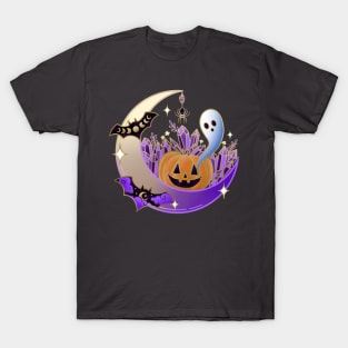 Halloween Crystal Pumpkin T-Shirt